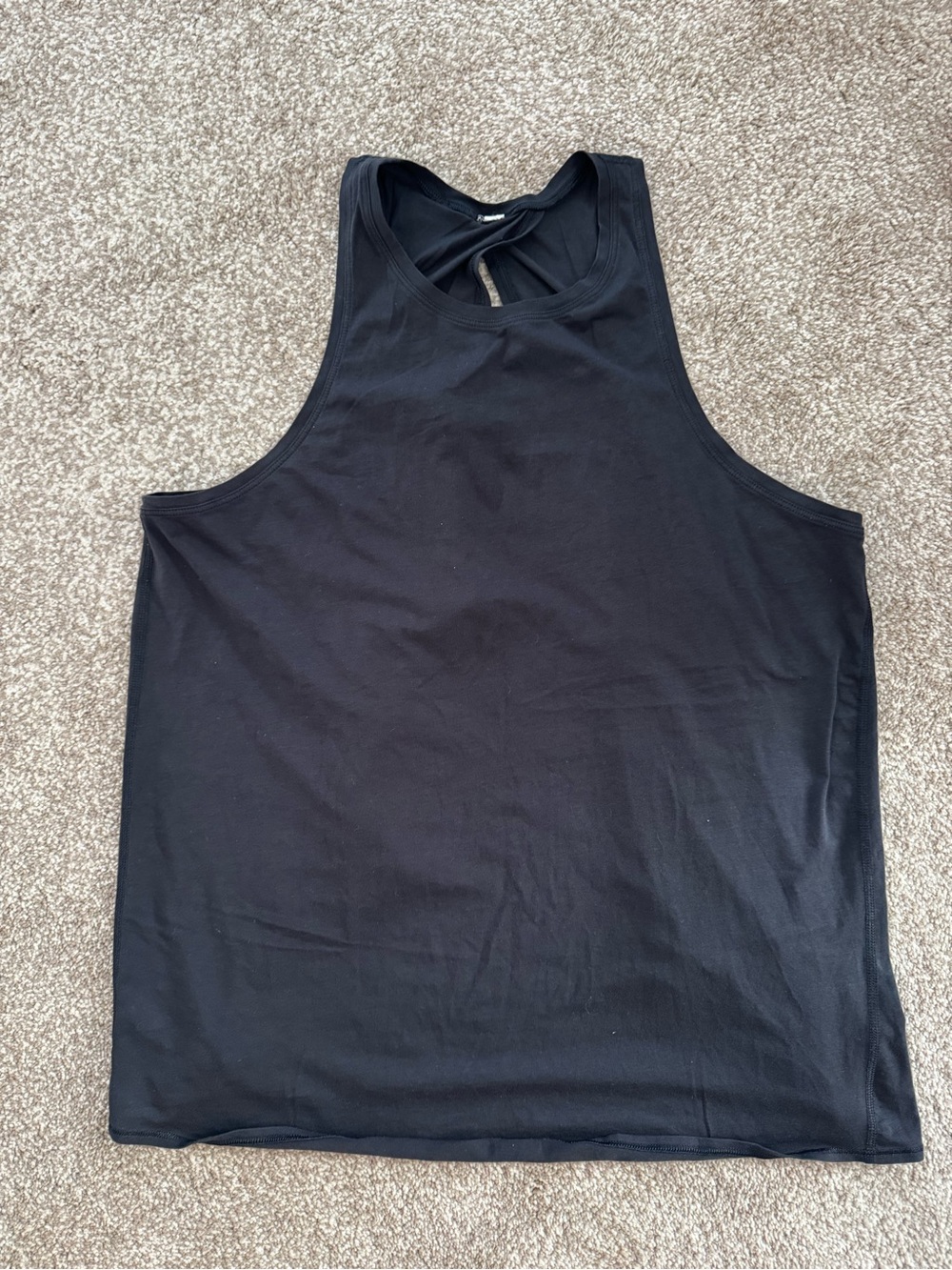 Lululemon Black Open Back Tank Top